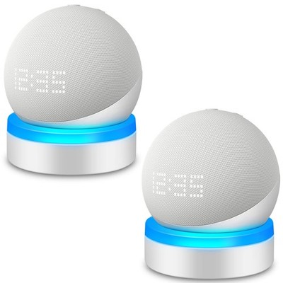 Table Holder for Echo Dot 4th/5th Generation, Stand Mount Base with Light Gui...