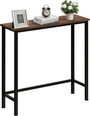 Narrow Console Table, 29.5'' Small Entryway Table, Thin Hallway Tables, Slim S...