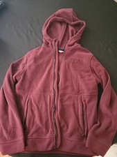 Reebok Boys Full Zip Burgundy Hoodie Jacket XL 14-16 