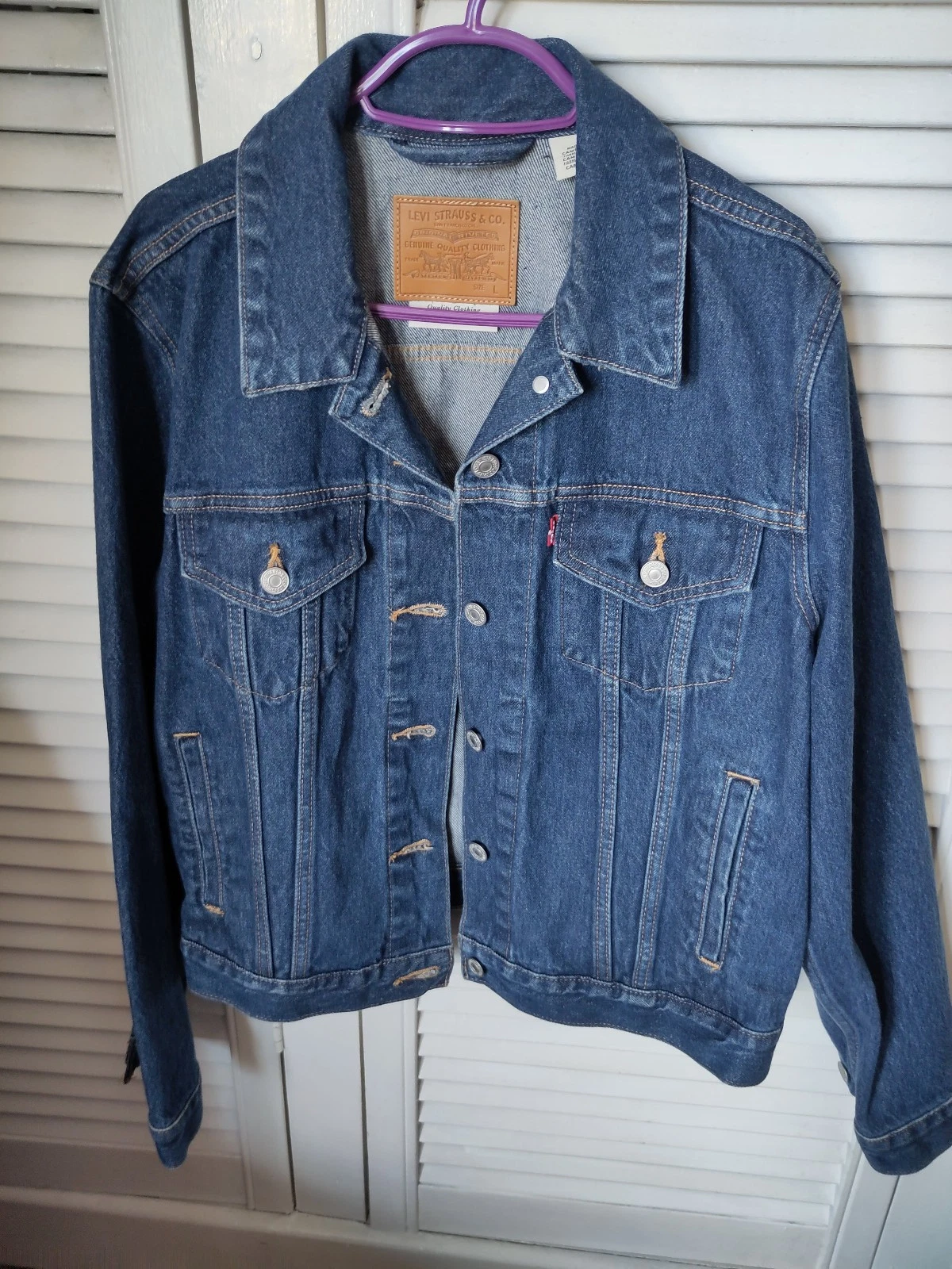 Levi's trucker jean jacket blue 90s Y2K NWOT