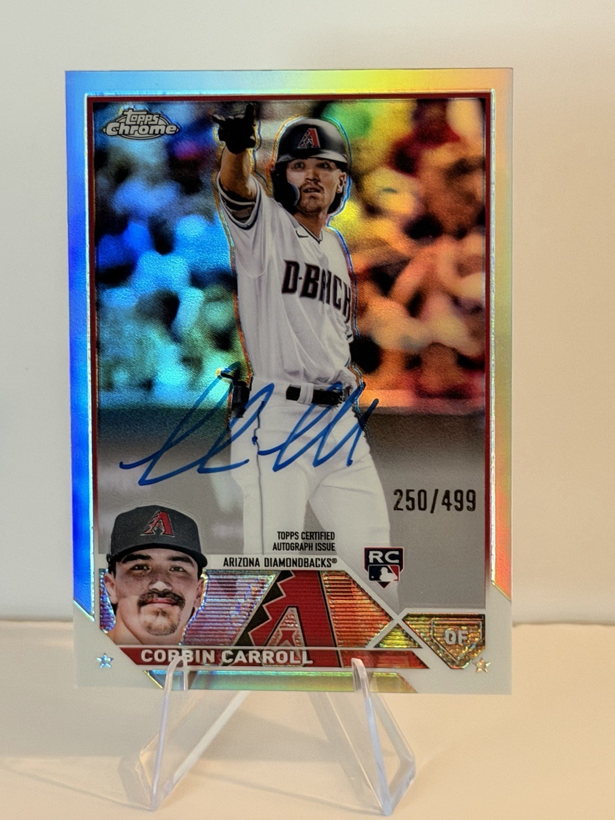 2023 Topps Chrome Corbin Carroll #RA-CCA  Auto Refractor /499 ROOKIE RC