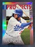 2023 Bowman Chrome Samuel Munoz Modern Prospects Refractor Card #MP-11 Dodgers