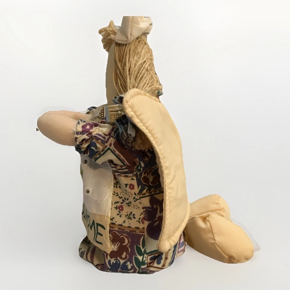 Handmade Primitive Cloth Hanging Angel. Perfect Condition - Image 2 of 4