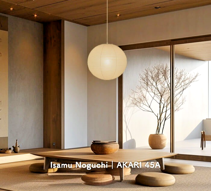Isamu Noguchi AKARI 45A Pendant Lamp Shade Frame Authentic