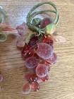 Grape Vineyard Plastic Cluster Napkin Rings Lot Of 12 Vivid Colors — photo 2