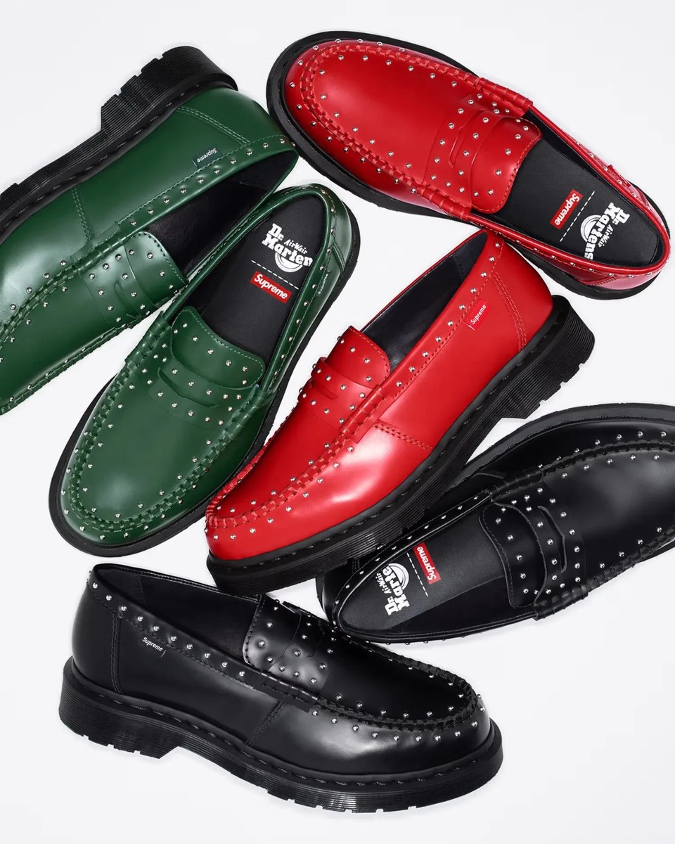 Supreme x Dr.Martens Studded Penton Loafer Black 25SS Week 13