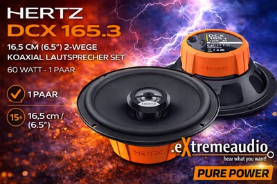 Hertz DCX-165.3 Dieci 16,5 cm 2 Wege Koaxial Lautsprecher 60 WRMS, 4 Ohm - Bild 1 von 4
