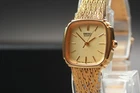Vintage 1986 Exc+5 Seiko Bracelet 7321-5110 Gold Quartz Womens Watch From JAPAN