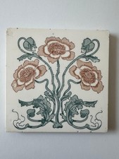Jugendstil Fliese Kachel tegel tile  tuile carreaux antik alt Art Nouveau  V&B