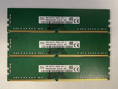 SK Hynix Samsung 16GB 1Rx8 PC4-3200AA-UA3-11 DIMM Desktop RAM