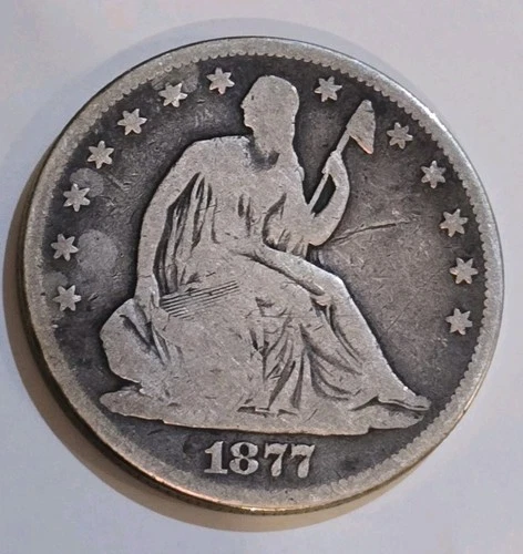 1877 Seated Liberty Half Dollar Good