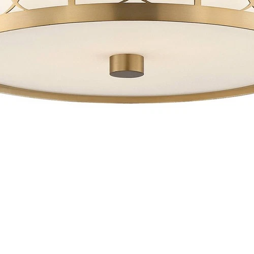Crystorama Anniversary 13 1/2" Wide Vibrant Gold Drum Ceiling Light - Picture 3 of 5