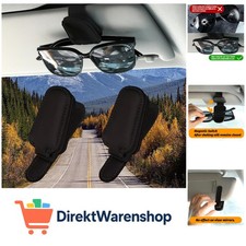 Sonnenbrillenhalter für Auto, 2 Stück Brillenhalter für Auto Sonnenblende Mag...