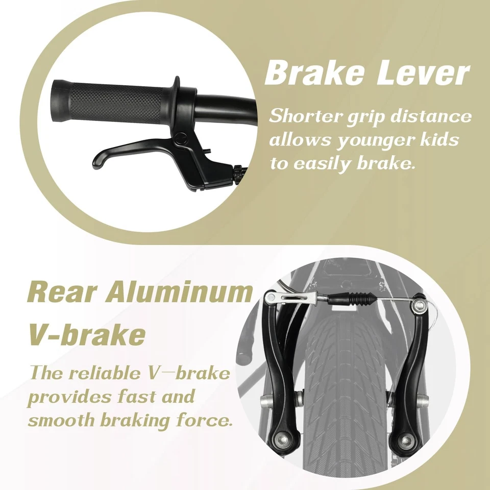 16 Inch Little Kids Bike for Over 4 Years Old Boys Girls Youth BMX Style Bicy... - Image 2 of 4