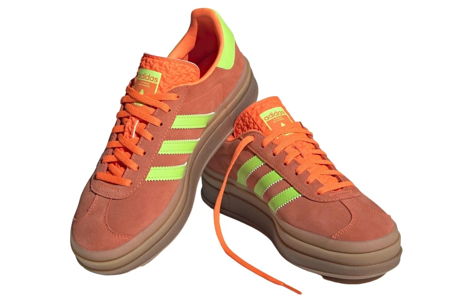 adidas Gazelle Bold Solar Orange Green W - H06126 - Image 3 of 4