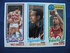 1980/81 Topps Basketball Wes Unseld Geoff Huston John Drew #5-67-257