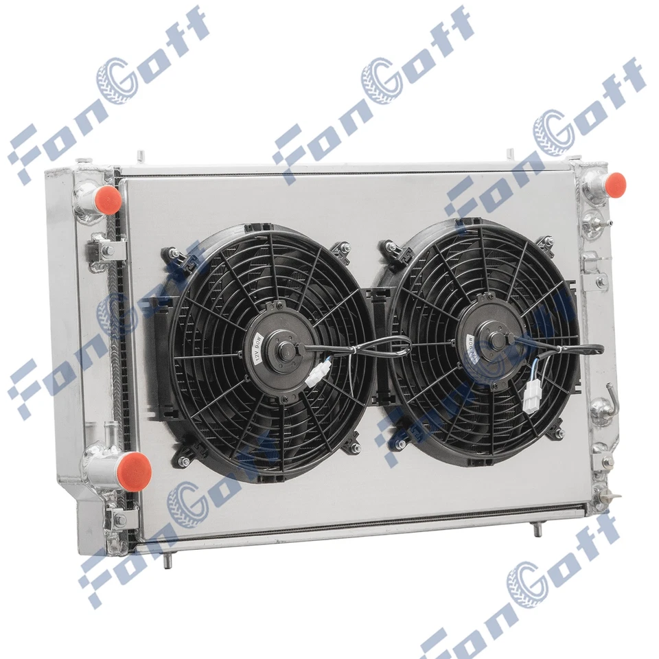 4Row Radiator w/ Shroud Fan fit 1976-1996 Jaguar XJS XJ12 5.3L 6.0L 、V12 Foto 3 de 4