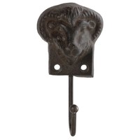 Esschert Design Haken Widderkopf 12,3 Cm - Gusseisen