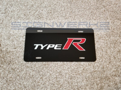 Honda Type R metal plate novelty vanity 2 colors trim plate | eBay