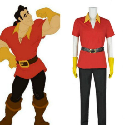 Beauty and The Beast Cosplay Costume Gaston Uniform Full Set