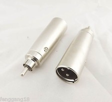 10x XLR 3 Pin Male Plug To RCA Male Mono Microphone Mic/AMP Audio Cable Adapter