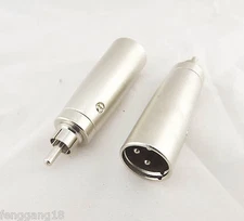 5x XLR 3 Pin Male Plug To RCA Male Mono Microphone Mic/AMP Audio Cable Adapter