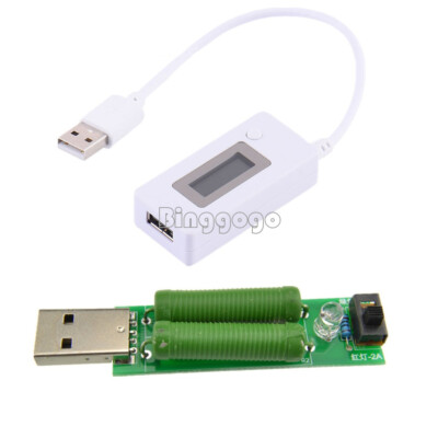 USB Load Resistors Mobile Power Module LCD USB Voltage Current Tester Monitor