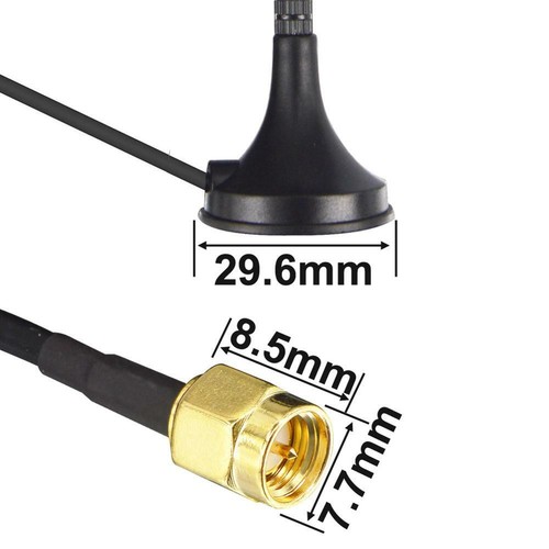 For Router Camera 12dbi WIFI Antenna 2.4G/5.8G Dual Band Pole Antenna SMA Base - Zdjęcie 8 z 8