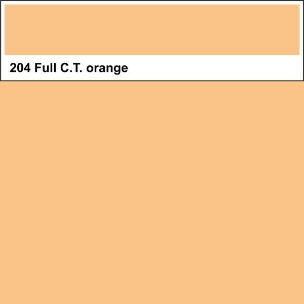 Thumbnail - Lee Farbfolie 204 Full C.t. Orange 50cm X 122cm | Neu
