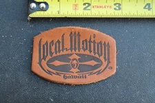 Local Motion Surfboards Hawaii Cross Genuine Leather Vintage Surfing PATCH