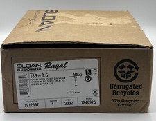 SLOAN ROYAL 186- 0.5 Chrome Dual Filtered Bypass Diaphragm HEU 0.5 GPF/ 1.9 LPF