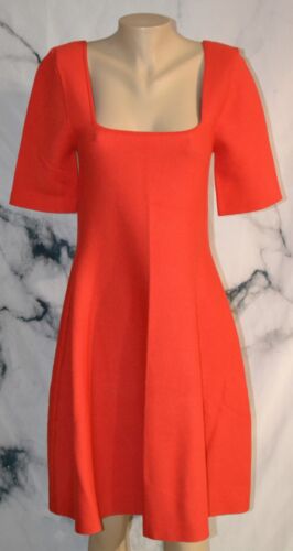 GRETCHEN SCOTT NEW NWT Red Knit Senorita Dress Large Short Sleeves Unlined