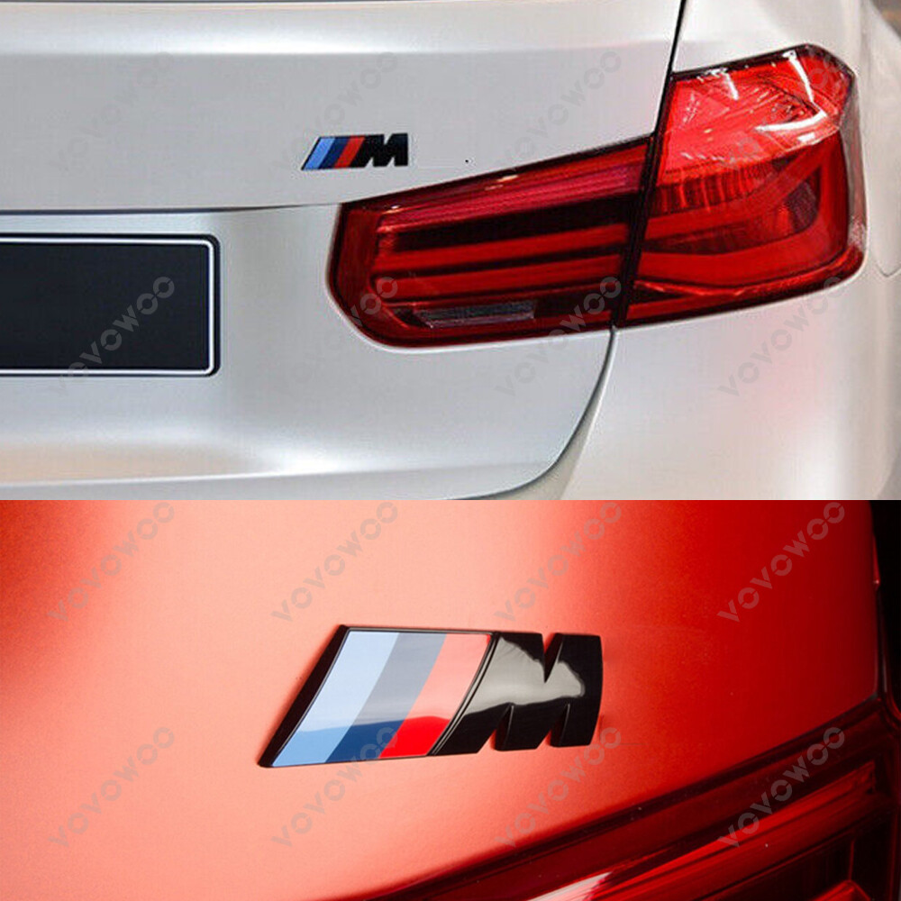 1PCS Gloss Black M SPORT LOGO BADGE STICKER BOOT TRUNK For BMW M, 3, 5 ...