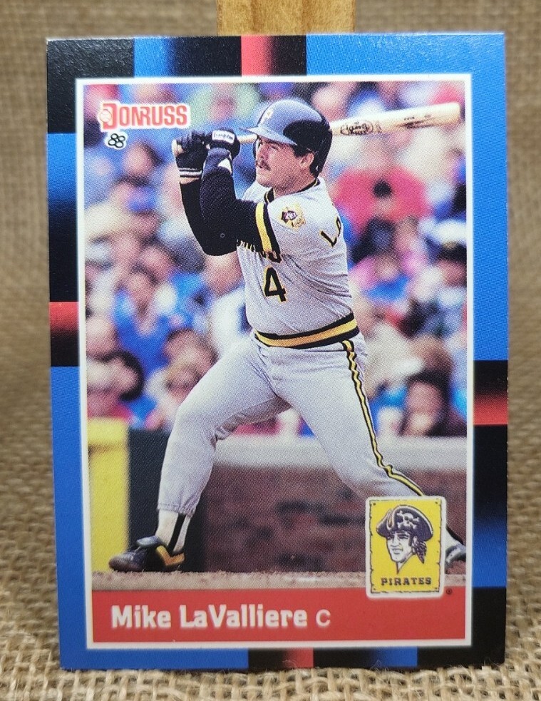 1988 Donruss Mike LaValliere Baseball Card #312 Pirates