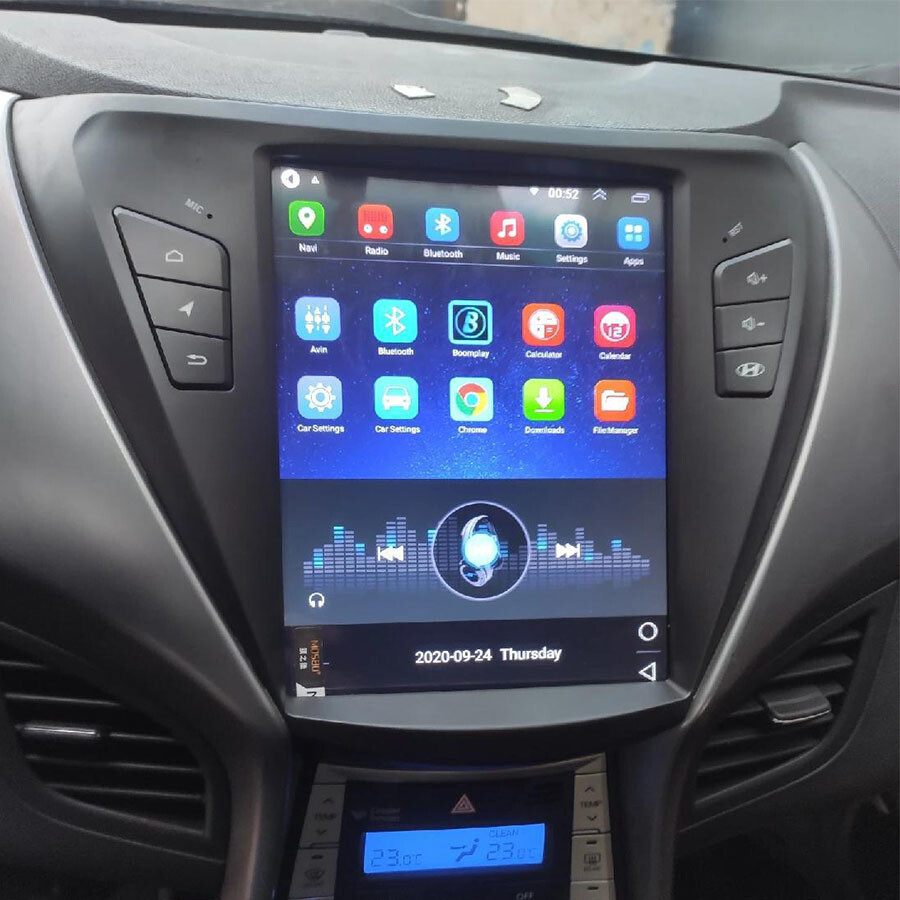 Android Navigation Car GPS Tesla Style For Hyundai Elantra