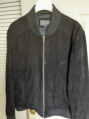 slate and stone suede bomber jacket | eBay
