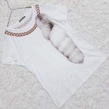 Alexander McQueen Shirt Authentic Chain Print T-shirt Back Logo Used From Japan