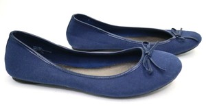 coach blue flats
