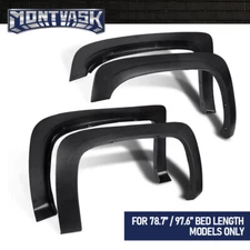 4pc Factory Style Fender Flares Fit For 07-13 Chevy Silverado 1500 2500HD 3500HD