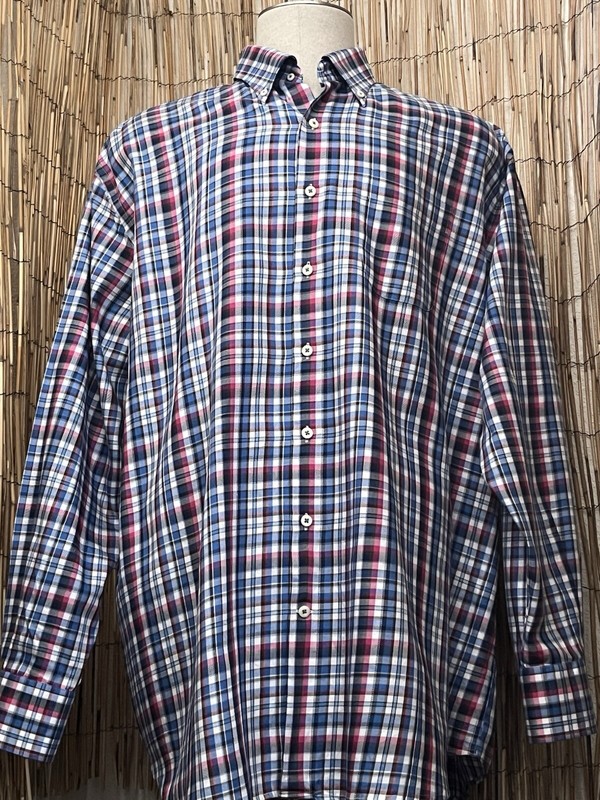 Peter Millar Mens LS Button Up Shirt-Size XXL-100% Cotton-Big & Tall