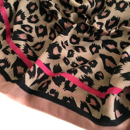Large Leopard Print Scarf with Stripes Animal Zebra Big Long Shawl Summer Winter - Picture 36 of 818