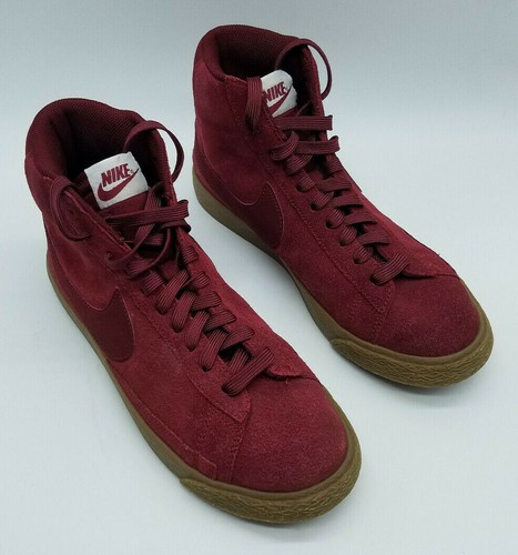 nike blazer mid maroon