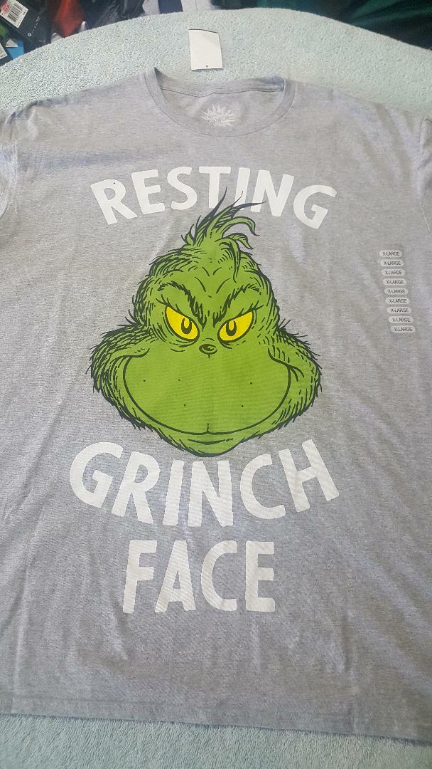 【SATIIIZ】Grinch short sleeve t-shirt THE GRINCH FACE Short sleeve T-shirt NWT size XL | eBay