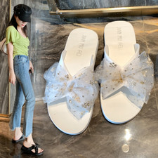 Summer Slippers Women Wear Fashion Bow Thick Bottoming Anti-slip Wear-resistant