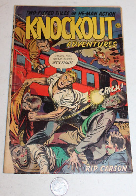 Knockout Adventures #1 Two-Fisted Tales of He-Man Action 1954 Fiction House READ