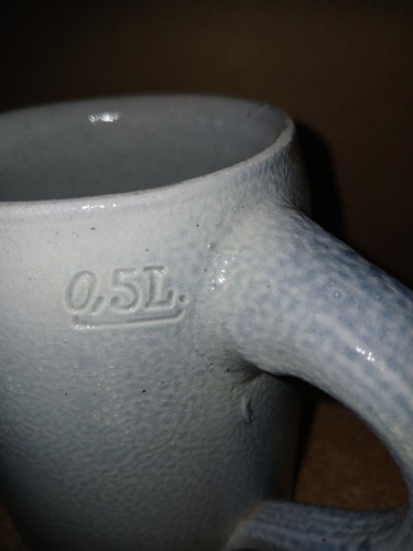alter Bierkrug 0,5 ltr echt bayr. Schultheiß Bräu Leutheußer Weißenbrunn - Picture 4 of 7