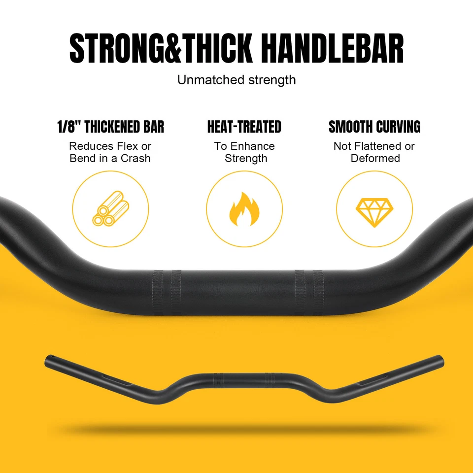 1" 25mm Motorcycle Tracker Handlebar For Harley Davidson Sportster Iron 883 1200 - Image 4 of 4