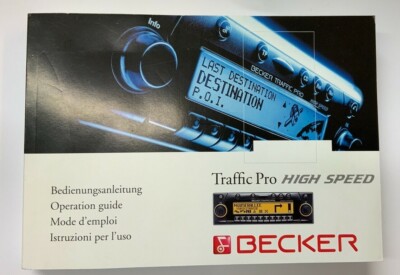 Becker Traffic Pro Bedienungsanleitung D E F I