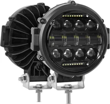 Round LED Work Light 60W Flood Spot Combo Beam DRL Off-Road Driving Lights 