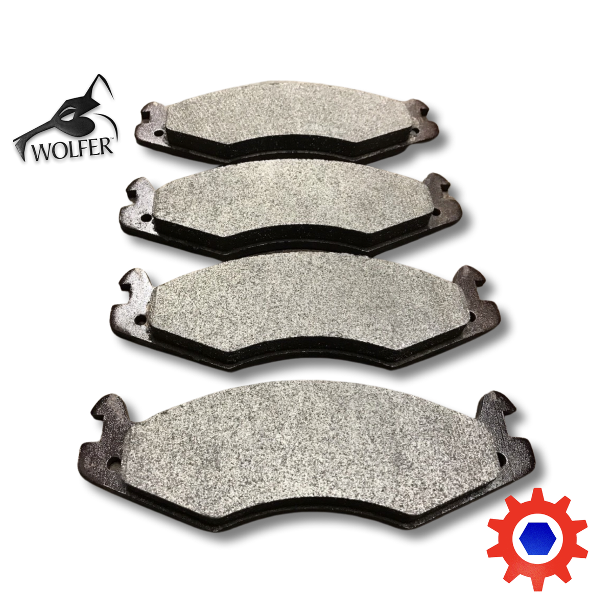 4 each Brake Pad Set, Service; M998 HUMMER ; 57K0264 2530-01-407